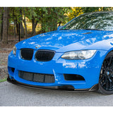 For 2008-2013 BMW E90 E92 E93 M3 Carbon Fiber Front Bumper Body Splitter Spoiler Lip 3PCS