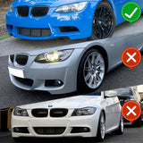For 2008-2013 BMW E90 E92 E93 M3 Carbon Fiber Front Bumper Body Splitter Spoiler Lip 3PCS