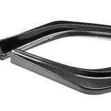 For 2008-2015 Mitsubishi Evolution R-Style Carbon Fiber Front Bumper Body Splitter Spoiler Lip 3PCS