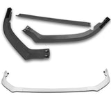 For 2015-2017 Subaru Legacy STi-Style JDM Painted White Front Bumper Spoiler Lip  3-PCS