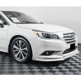 For 2015-2017 Subaru Legacy STi-Style JDM Painted White Front Bumper Spoiler Lip  3-PCS
