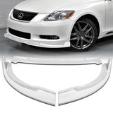For 2006-2007 Lexus GS300 GS350 STP-Style Painted White Front Bumper Splitter Spoiler Lip 3PCS