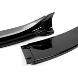 For 2006-2010 BMW E60 M5 H-Style Painted Black Front Bumper Splitter Spoiler Lip 3PCS