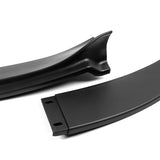 For 2006-2010 BMW E60 M5 H-Style Matte Black Front Bumper Splitter Spoiler Lip 3PCS