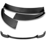 For 2006-2010 BMW E60 M5 H-Style Matte Black Front Bumper Splitter Spoiler Lip 3PCS