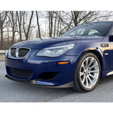 For 2006-2010 BMW E60 M5 H-Style Matte Black Front Bumper Splitter Spoiler Lip 3PCS