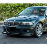 For 2001-2006 BMW E46 M3 H-Style Carbon Look Front Bumper Splitter Spoiler Lip 3PCS