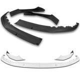 For 2017-2020 BMW 5-Series G30 M-Sport Painted White Front Bumper Splitter Spoiler Lip 3PCS
