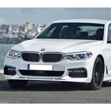 For 2017-2020 BMW 5-Series G30 M-Sport Painted White Front Bumper Splitter Spoiler Lip 3PCS