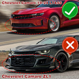 For 2016-2024 Chevy Camaro 1LE-Style Painted White Front Bumper Splitter Spoiler Lip 3PCS