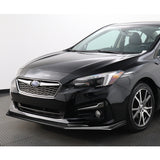 For 2017-2019 Subaru Impreza ST-Style Painted Black Front Bumper Splitter Spoiler Lip 3PCS