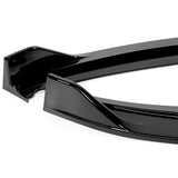 For 2012-2014 Ford Focus ST MK3 GT-Style Painted Black Front Bumper Splitter Spoiler Lip 3PCS