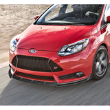 For 2012-2014 Ford Focus ST MK3 GT-Style Unpainted Matte Black Front Bumper Splitter Spoiler Lip 3PCS