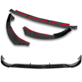 For 2022-2025 Mercedes C-Class W206 AMG Line Painted Black Front Bumper Splitter Spoiler Lip 3PCS