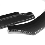 For 2022-2025 Mercedes C-Class W206 AMG Line Carbon Look Front Bumper Splitter Spoiler Lip 3PCS