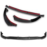 For 2022-2025 Mercedes C-Class W206 AMG Line Carbon Look Front Bumper Splitter Spoiler Lip 3PCS