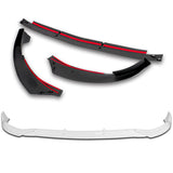For 2022-2025 Mercedes C-Class W206 AMG Line Painted White Front Bumper Splitter Spoiler Lip 3PCS