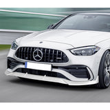 For 2022-2025 Mercedes C-Class W206 AMG Line Painted White Front Bumper Splitter Spoiler Lip 3PCS