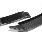 For 2007-2010 BMW 3-Series E92 E93 M-Style Carbon Look Front Bumper Splitter Spoiler Lip 3PCS
