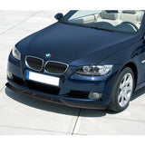 For 2007-2010 BMW 3-Series E92 E93 M-Style Carbon Look Front Bumper Splitter Spoiler Lip 3PCS