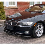 For 2007-2010 BMW 3-Series E92 E93 M-Style Carbon Fiber Front Bumper Splitter Spoiler Lip 3PCS