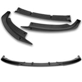 For 2007-2010 BMW 3-Series E92 E93 M-Style Unpainted Matte Black Front Bumper Splitter Spoiler Lip 3PCS