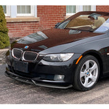 For 2007-2010 BMW 3-Series E92 E93 M-Style Painted Black Front Bumper Splitter Spoiler Lip 3PCS
