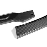 For 2011-2014 Dodge Avenger STP-Style Carbon Look Black Front Bumper Splitter Spoiler Lip 3PCS