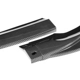 For 2008-2011 Mercedes C-Class Sport W204 Carbon Look Front Bumper Splitter Spoiler Lip 3PCS