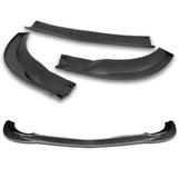 For 2008-2011 Mercedes C-Class Sport W204 Carbon Look Front Bumper Splitter Spoiler Lip 3PCS