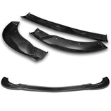 For 2008-2011 Mercedes C-Class Sport W204 Carbon Fiber Front Bumper Splitter Spoiler Lip 3PCS