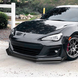 For 2017-2020 Subaru BRZ JDM CS-Style Matte Black Front Bumper Body Spoiler Lip 3 pcs with Phone Neck Strap