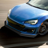 For 2017-2020 Subaru BRZ JDM CS-Style Matte Black Front Bumper Body Spoiler Lip 3 pcs