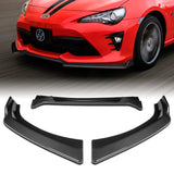 For 2017-2020 Toyota 86 JDM Carbon Style CS-Style Front Bumper Body Spoiler Lip
