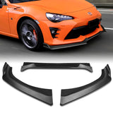 For 2017-2020 Toyota 86 JDM Matt Black CS-Style Front Bumper Body Spoiler Lip