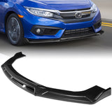 Universal Carbon Painted Configurable of up 3-Different Style Front Bumper Body Splitter Spoiler Lip 4PCS