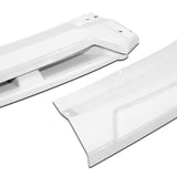 Universal Painted White Configurable of up 3-Different Style Front Bumper Body Splitter Spoiler Lip 4PCS