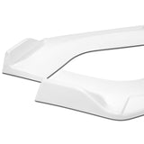 Universal Painted White Configurable of up 3-Different Style Front Bumper Body Splitter Spoiler Lip 4PCS