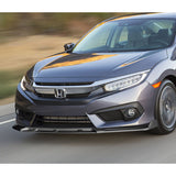 Universal Black Configurable of up 3-Different Style Front Bumper Body Splitter Spoiler Lip 4PCS