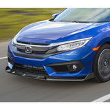 Universal Black Configurable of up 3-Different Style Front Bumper Body Splitter Spoiler Lip 4PCS