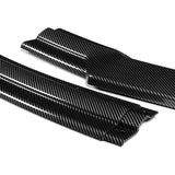 For 2011-2015 Toyota Sienna MP-Style Carbon Look Front Bumper Body Splitter Spoiler Lip 3PCS
