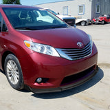 For 2011-2015 Toyota Sienna MP-Style Carbon Look Front Bumper Body Splitter Spoiler Lip 3PCS