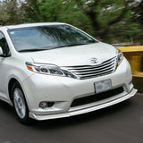 For 2011-2015 Toyota Sienna MP-Style Painted White Front Bumper Body Splitter Spoiler Lip 3PCS