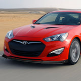 For 2013-2016 Hyundai Genesis Coupe Carbon Look KS-Style Front Bumper Body Splitter Spoiler Lip 3PCS