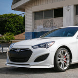 For 2013-2016 Hyundai Genesis Coupe Painted White KS-Style Front Bumper Body Splitter Spoiler Lip 3PCS