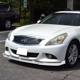 For 2010-2013 Infiniti G37 Sedan 4DR Painted White JDM Front Bumper Body Splitter Spoiler Lip 3PCS