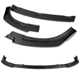 For 2010-2013 Infiniti G37 Sedan 4DR Matte Black JDM Front Bumper Body Splitter Spoiler Lip 3PCS