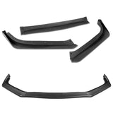 For 2013-2015 Honda Civic 4DR Carbon Look Aero-Style Front Bumper Body Splitter Spoiler Lip 3PCS