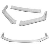 For 2013-2015 Honda Civic 4DR Painted White Aero-Style Front Bumper Body Splitter Spoiler Lip 3PCS