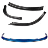 For 2006-2007 Subaru Impreza WRX STi S204 Painted Blue Front Bumper Body Splitter Spoiler Lip 3PCS